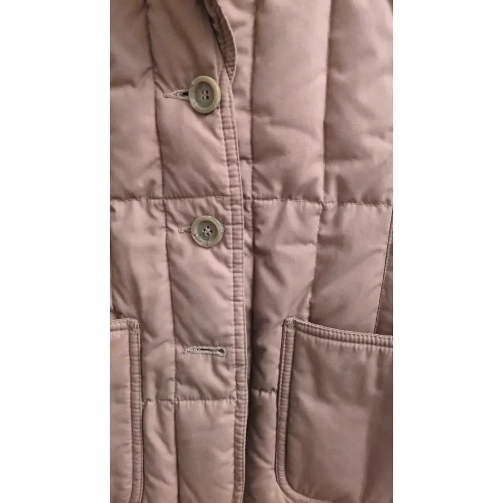 Vintage White Stag Quilted Utility Blazer Jacket – Mauve Barn Coat Style